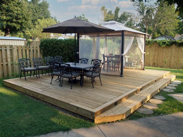Backyard Deck Installation in Puyallup