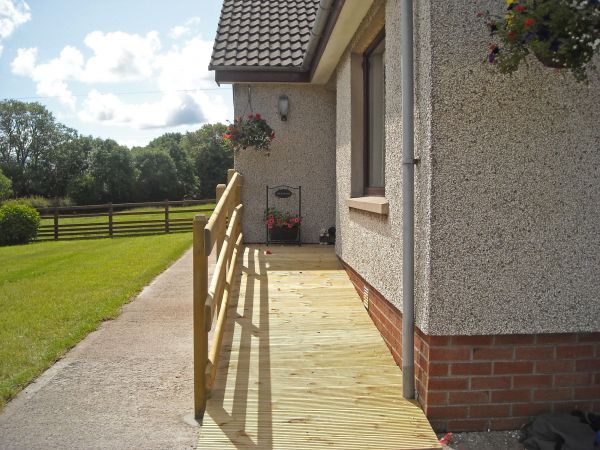 Hardwood Ramp Installation in Puyallup